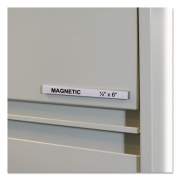 C-Line HOL-DEX Magnetic Shelf/Bin Label Holders, Side Load, 1/2" x 6", Clear, 10/Box (87207)