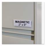 C-Line HOL-DEX Magnetic Shelf/Bin Label Holders, Side Load, 2" x 6", Clear, 10/Box (87247)