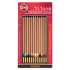 Koh-I-Noor Tri-Tone Color Pencils, 3.8 mm, Assorted Tri-Tone Lead Colors, Tan Barrel, Dozen (FA33TIN12BC)