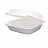 Foam Hinged Lid Containers, 8.38 x 7.78 x 3.25, White, 200/Carton (85HT1R)