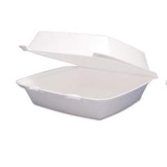 Dart Foam Hinged Lid Containers, 9.25 x 9.5 x 3, 200/Carton (95HT1R)
