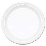 Dart Famous Service Plastic Dinnerware, Plate, 9", White, 125/Pack, 4 Packs/Carton (9PWF)