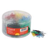 Universal Plastic-Coated Paper Clips, Small (No. 1), Assorted Colors, 1,000/Pack (21000)