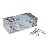 ACCO Paper Clips, Jumbo, Silver, 1,000/Pack (72525)