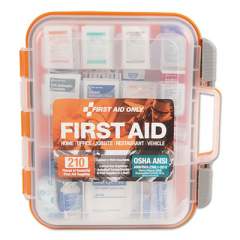 First Aid Only ANSI Class A Bulk First Aid Kit, 210 Pieces, Plastic Case (91064)