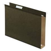 Pendaflex Extra Capacity Reinforced Hanging File Folders with Box Bottom, Letter Size, 1/5-Cut Tab, Standard Green, 25/Box (5142X2)