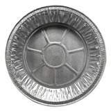 Durable Packaging Aluminum Pie Pans, Medium, 27.6 oz, 9" Diameter x 1"h, Silver, 500/Carton (200030)