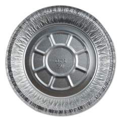 Durable Packaging Aluminum Round Containers with Board Lid, 7" Diameter x 1.75"h, Silver, 250/Carton (27025L250)