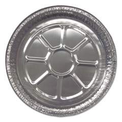 Durable Packaging Aluminum Closeable Containers, Round, 8" Diameter x 1.56"h, Silver, 500/Carton (28030500)