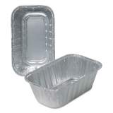 Durable Packaging Aluminum Loaf Pans, 1 lb, 6.13 x 3.75 x 2, 500/Carton (500030)
