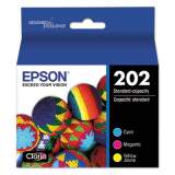 Epson T202520-S (202) Claria Ink, 165 Page-Yield, Cyan/Magenta/Yellow