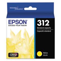 Epson T312420-S (312XL) Claria Ink, 360 Page-Yield, Yellow