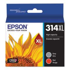 Epson T314XL922-S (314XL) Claria High-Yield Ink, 830 Page-Yield, Gray/Red