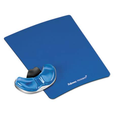 Fellowes Gel Gliding Palm Support w/Mouse Pad, Blue (9180601)