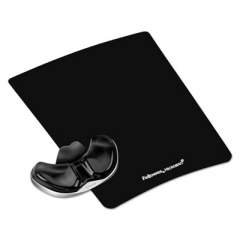 Fellowes Gel Gliding Palm Support w/Mouse Pad, Black (9180701)