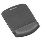 Fellowes PlushTouch Mouse Pad with Wrist Rest, Foam, Graphite, 7 1/4 x 9-3/8 (9252201)
