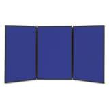 Quartet Show-It! Display System, 72 x 36, Blue/Gray Surface, Black Frame (SB93513Q)