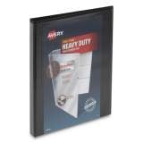 Avery Heavy-Duty View Binder with DuraHinge and One Touch Slant Rings, 3 Rings, 0.5" Capacity, 11 x 8.5, Black (79766)