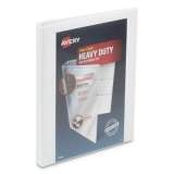 Avery Heavy-Duty View Binder with DuraHinge and One Touch Slant Rings, 3 Rings, 0.5" Capacity, 11 x 8.5, White (79767)