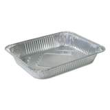 Durable Packaging Aluminum Steam Table Pans, Half Size, Medium, 100/Carton (4255100)