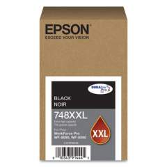 Epson T748XXL120 (748XXL) DURABrite Pro Extra High-Yield Ink, 10000 Page-Yield, Black