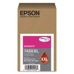 Epson T748XXL320 (748XXL) DURABrite Pro Extra High-Yield Ink, 7000 Page-Yield, Magenta