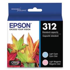 Epson T312922-S (312) Claria Ink, 360 Page-Yield, Light Cyan/Light Magenta
