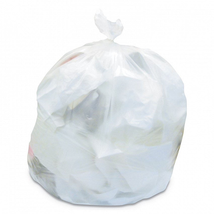 Linear Low-Density Can Liners, 60 gal, 2 mil, 38" x 58", Clear, 100/Carton (H7658QC)