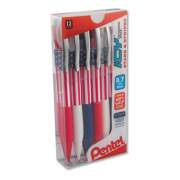 Pentel Icy Mechanical Pencil, 0.7 mm, HB (#2.5), Black Lead, Blue/Red/White Barrel, Dozen (AL27USAPC12M)