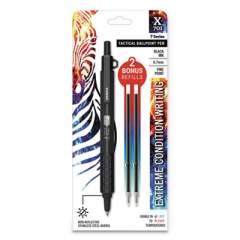 Zebra X-701 Ballpoint Pen, Retractable, Fine 0.7 mm, Black Ink, Black Barrel (29811)