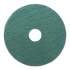 Boardwalk Heavy-Duty Scrubbing Floor Pads, 17" Diameter, Green, 5/Carton (4017GRE)
