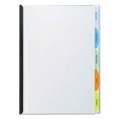 GBC View-Tab Report Cover, Grooved Sliding Bar, 8.5 x 11, Clear/Clear (55766)