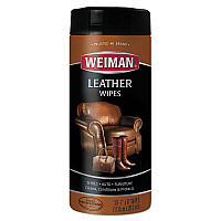 Leather Wipes, 1-Ply, 7 x 8, White, 30/Canister, 4 Canisters/Carton (91CT)