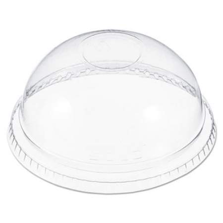 Dart Plastic Dome Lid, No-Hole, Fits 9 oz to 22 oz Cups, Clear, 100/Sleeve, 10 Sleeves/Carton (DNR662)
