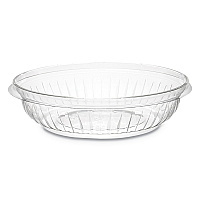 PresentaBowls Clear Bowls, 8 oz, 5.3" Diameter x 1.4" h, Clear, Plastic, 504/Carton (PET8B)