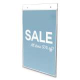 deflecto Classic Image Wall Sign Holder, 8 1/2" x 11", Clear Frame, 12/Pack (68201VP)