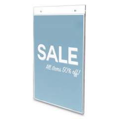 deflecto Classic Image Wall Sign Holder, 8 1/2" x 11", Clear Frame, 12/Pack (68201VP)