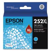 Epson T252XL220-S (252XL) DURABrite Ultra High-Yield Ink, 1,100 Page-Yield, Cyan