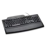 Kensington Pro Fit Comfort Keyboard, Internet/Media Keys, Wired, Black (72402)