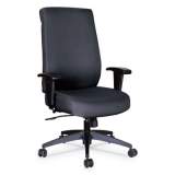 Alera Wrigley Series High Performance High-Back Synchro-Tilt Task Chair, Supports 275 lb, 17.24" to 20.55" Seat Height, Black (HPS4101)