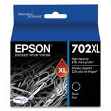 Epson T702XL120-S (702XL) DURABrite Ultra High-Yield Ink, 1,100 Page-Yield, Black