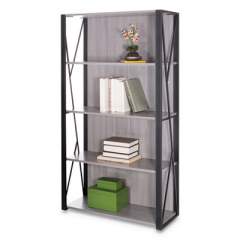 Safco Mood Bookcases, 31 3/4w x 12d x 59h, Gray (1903GR)
