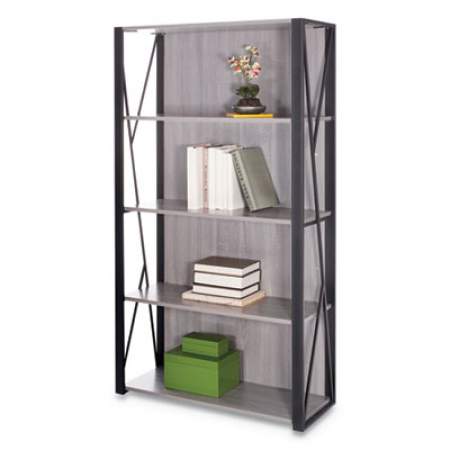 Safco Mood Bookcases, 31 3/4w x 12d x 59h, Gray (1903GR)