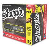 Sharpie Pro Permanent Marker, Broad XL Chisel Tip, Black, Dozen (2018344)