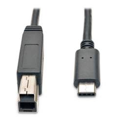 Tripp Lite USB 3.1 Gen 1 (5 Gbps) Cable, USB Type-C (USB-C) to USB 3.0 Type-B (M/M), 3 ft. (U422003)