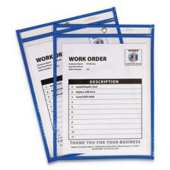 C-Line Stitched Shop Ticket Holders, Top Load, Super Heavy, Clear, 9" x 12" Inserts, 15/Box (43915)