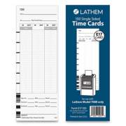 Time Clock Cards for Lathem Time 700E, One Side, 3.5 x 9, 100/Pack (E17100)