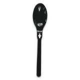 Spoon WeGo Polystyrene, Spoon, Black, 1000/Carton (54101100)