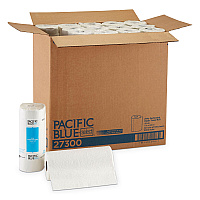Pacific Blue Select Two-Ply Perforated Paper Kitchen Roll Towels, 2-Ply, 11 x 8.8, White, 100/Roll, 30 Rolls/Carton (27300)