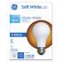 GE Classic LED Soft White Non-Dim A19 Light Bulb, 8 W, 4/Pack (99190)